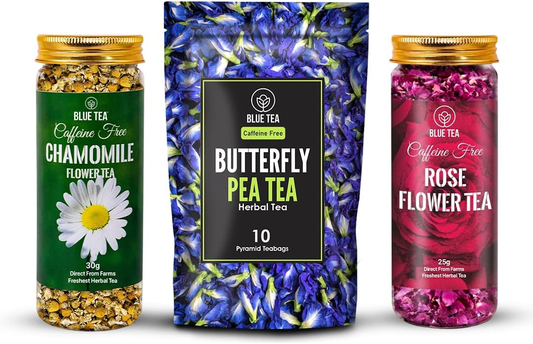 BLUE TEA Combo Butterfly Pea Flower Tea (10 Tea Bags