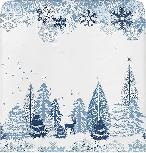 Miniatura 4 de Fundas para respaldo de silla de comedor diseño de árbol de alce diseño minimalista de árbol de nieve de Navidad fundas protectoras para decoración