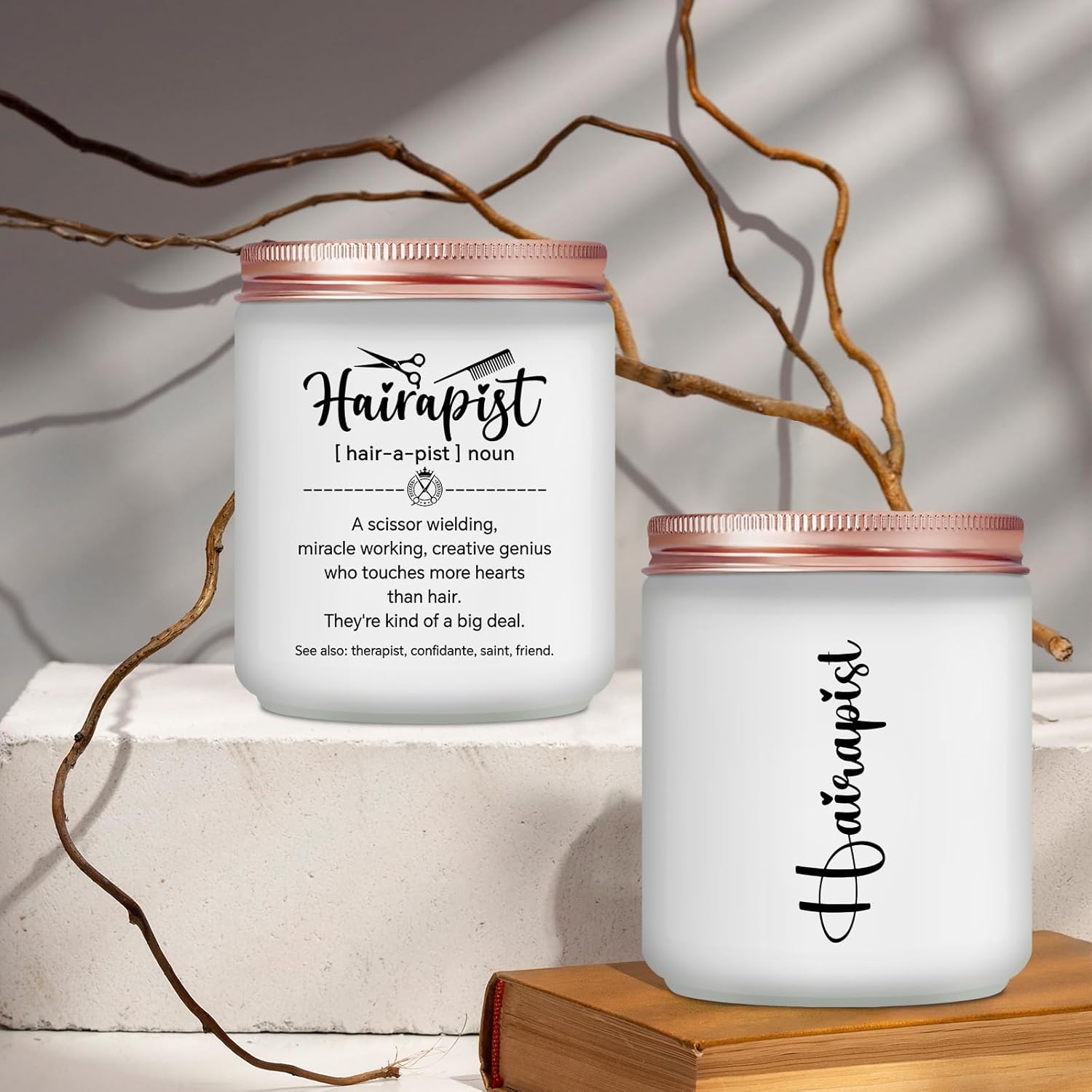 Hair Stylist Gifts for Women Men - Female Hairdresser Gifts Idea, Birthday Christmas Gift for Hairapist Barber Salon Owner Cosmetology Student Graduation Present - Lavender Scented Candle - Image 8