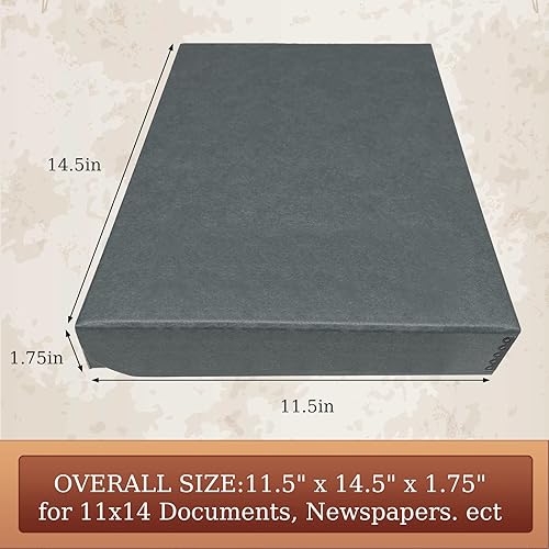 Miniatura 9 de Golden State Art, Archival - Caja de almacenamiento tipo folio de 9 x 12 pulgadas, diseño de concha con borde de metal, protege y almacena fotos,