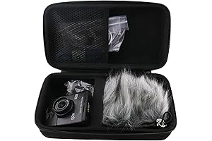WERJIA Hard Case Fits Zoom Q2n-4K Handy Video Recorder, Charger, Mic Tripod Adapter and Accessories