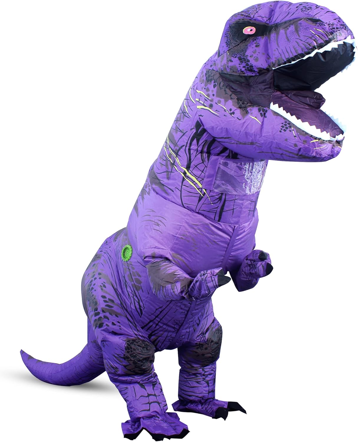 Inflatable Dinosaur Costume Adult, Fancy Halloween Blow up T-Rex Costume Full Body Dino Costume for Cosplay Party