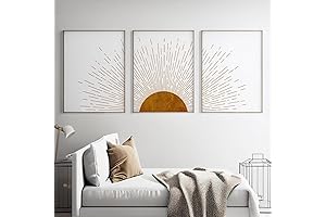 Abstract Boho Sunset Canvas Print Wall Decor
