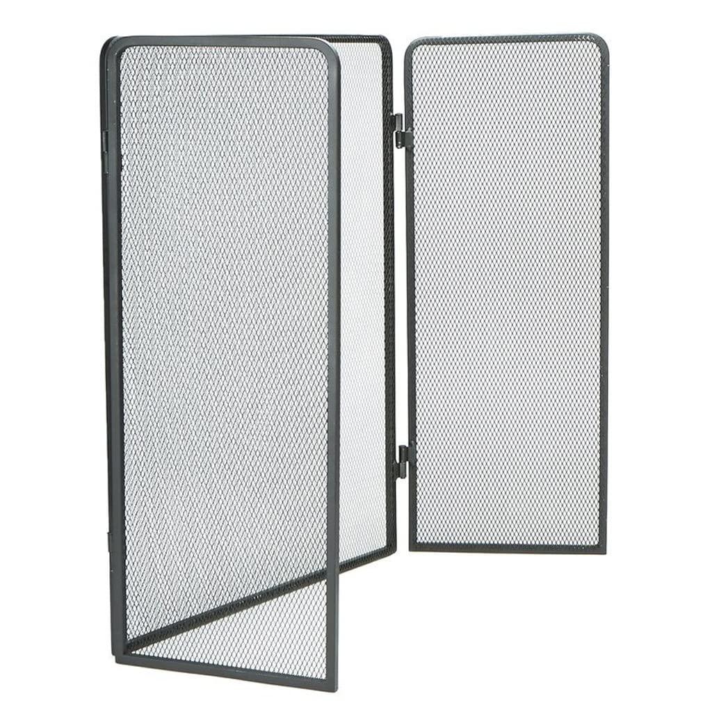 Schermi per Caminetti di Guardia Schermo Semplice e camino moderno con Net tre volte domestica semplice camino decorazioni Partition Spark Guardrail fuoco di copertura pieghevole Accessori per Caminet