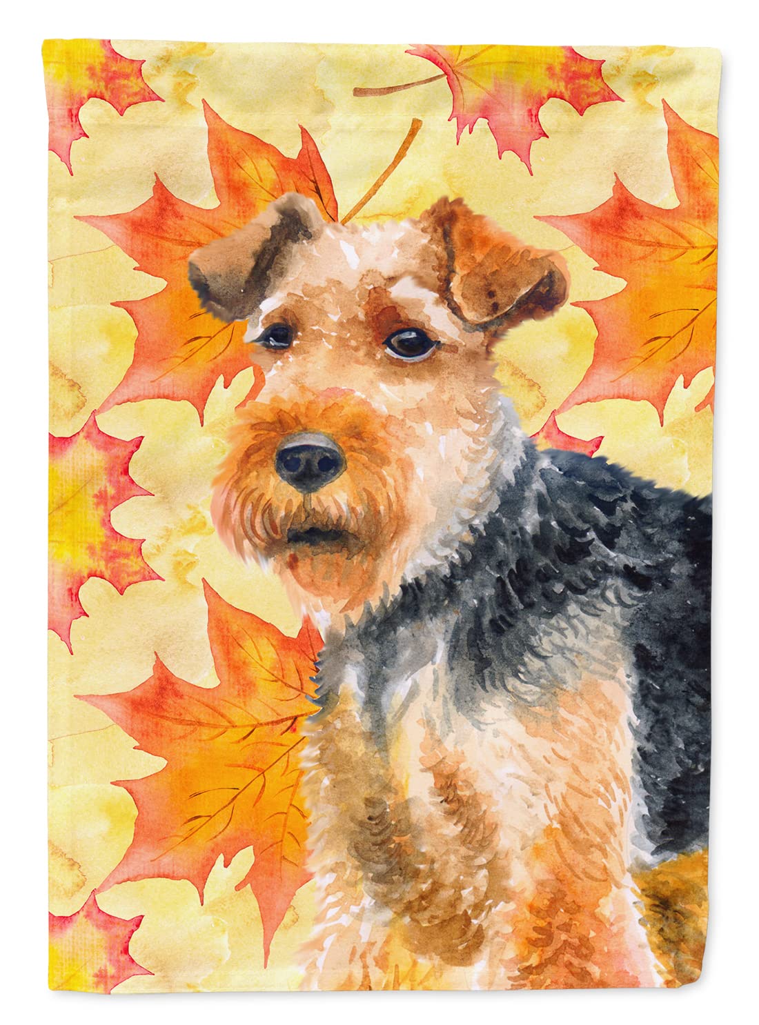 Welsh Terrier drapeau canevas grand format multicolore Caroline's Treasures extérieur