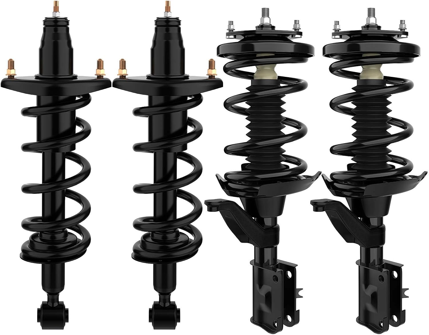 AUTOSAVER88 Complete Struts Compatible with 2001-2002 Honda Civic Front & Rear Shock absorber 4 pcs 01-05 Civic rear&front