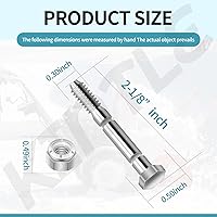 Vista 2 de 51001500 - Tornillos y tuercas de cizalla para soplador de nieve de 5/16 pulgadas, compatibles con soplador de nieve Ariens 510015 51001500 AM122156