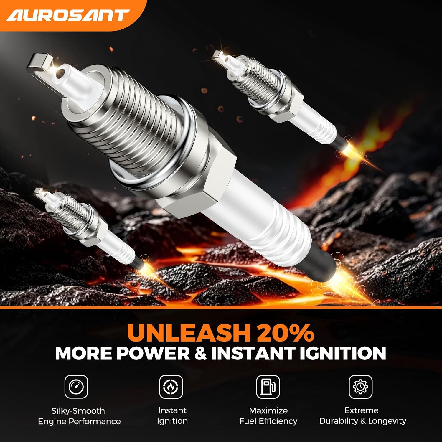 Ignition Coil Pack and 4 Iridium Spark Plugs Compatible with 2011-2015 Chevy Cruze 1.8L 2016 Chevrolet Cruze Limited 1.8L 2012-2017 Chevy Sonic 1.8L Replacement for UF620 9091902247 C1646 4504 7092