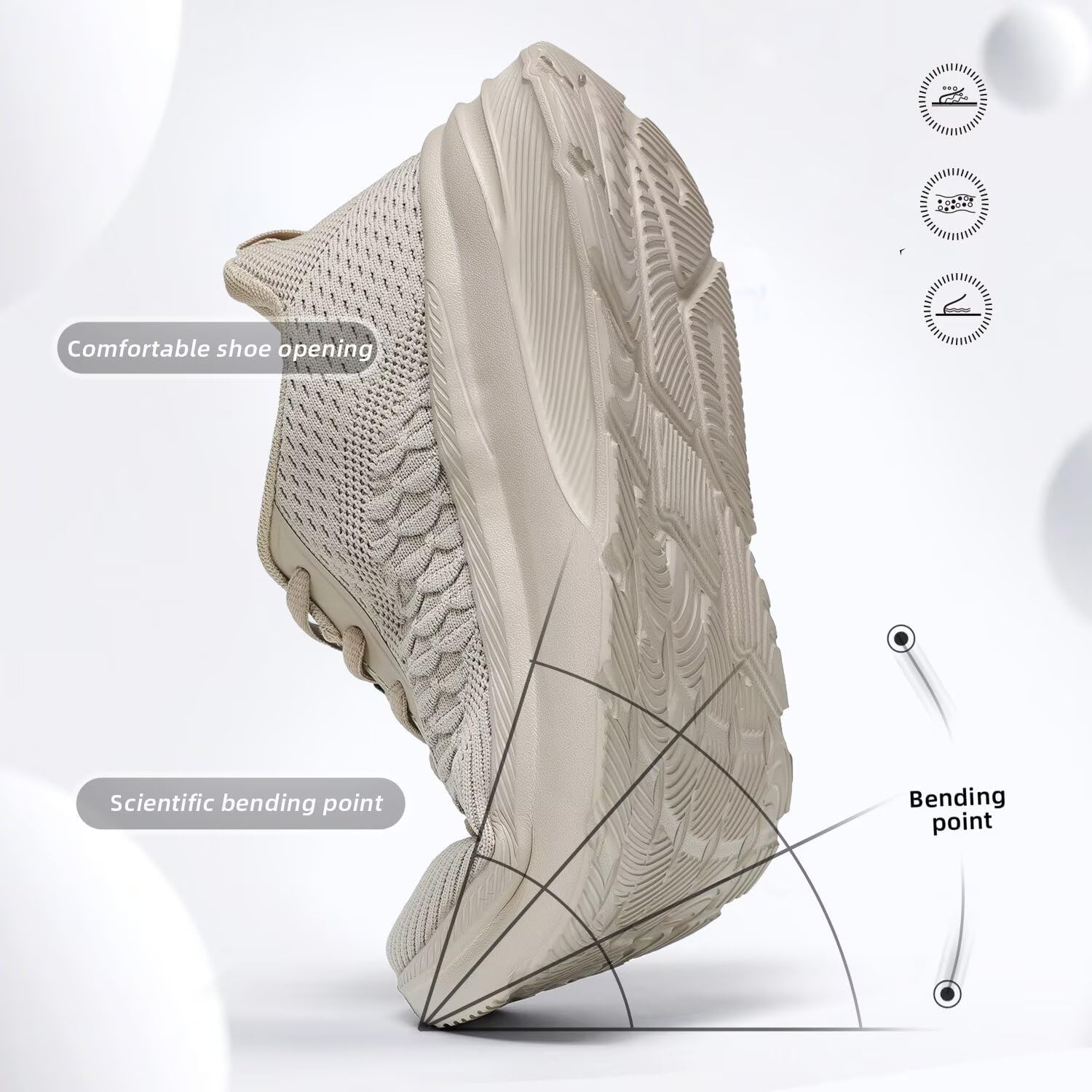 Men's Wide Toe Walking Shoes Casual Trail Running Sneakers Cross-Trainer Tennis Non Slip Athletic Gym Workout Soft Sole - Image 4