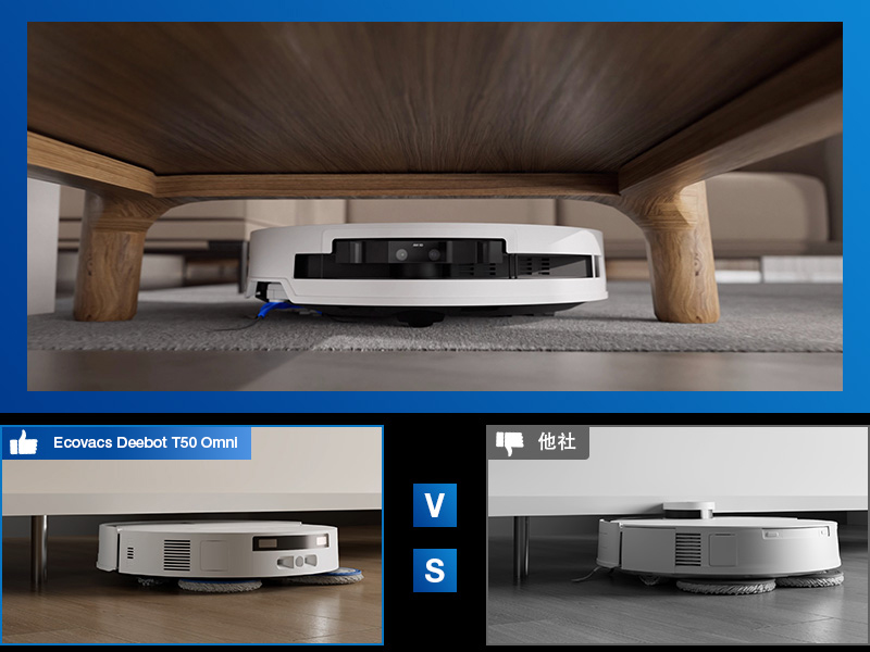 さ*こ様 DEEBOT T50 OMNI ロボット掃除機 Amazon | 【2025最新 超薄型】ECOVACS(エコバックス) T50 OMNI