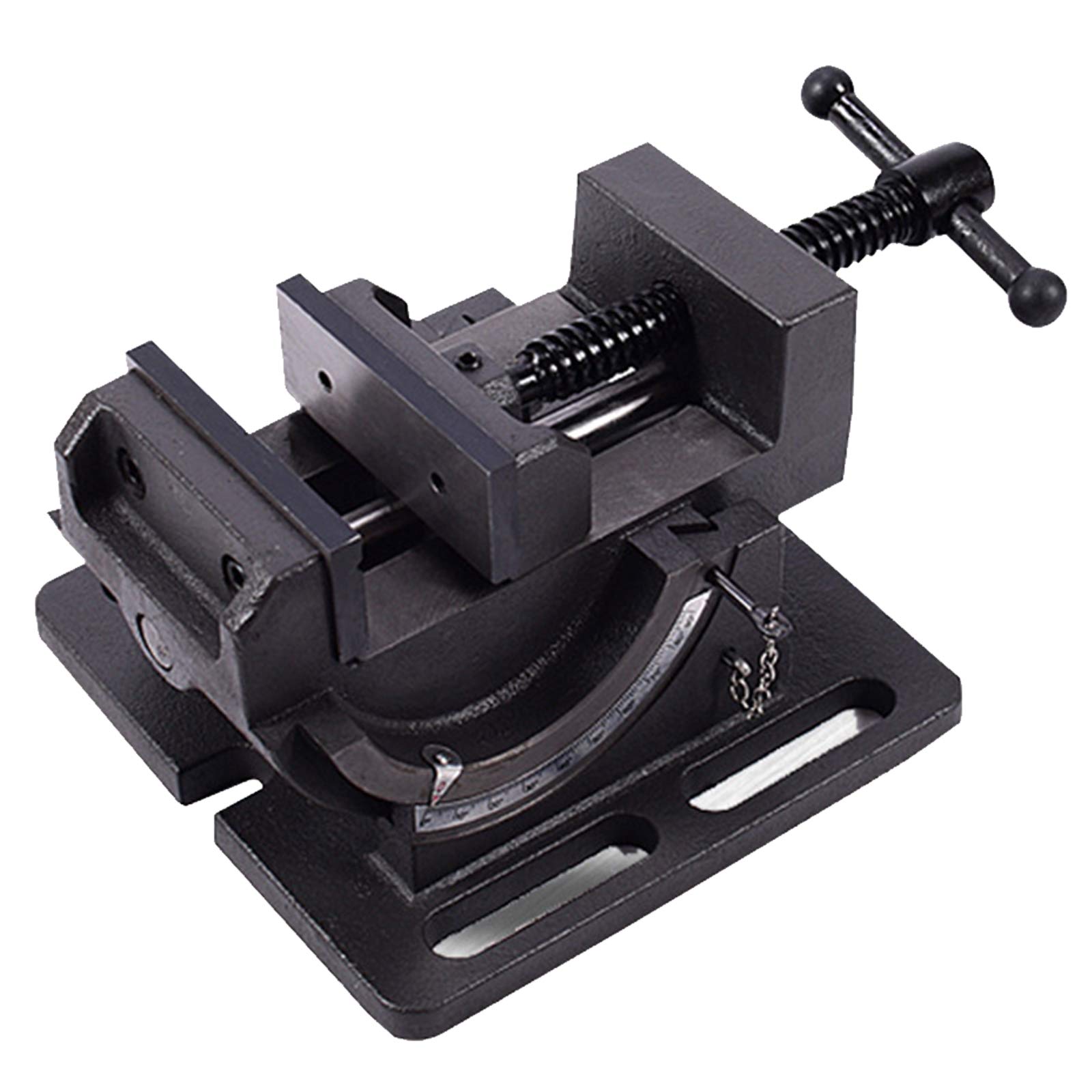 Pratica Morsa Per Trapano A Colonna Inclinabile in Acciaio Fuso, Morsa A Macchina, Morsa Inclinabile 100 Mm Per Fresatrice Professionale Con Trapano A Colonna Da 4 Pollici
