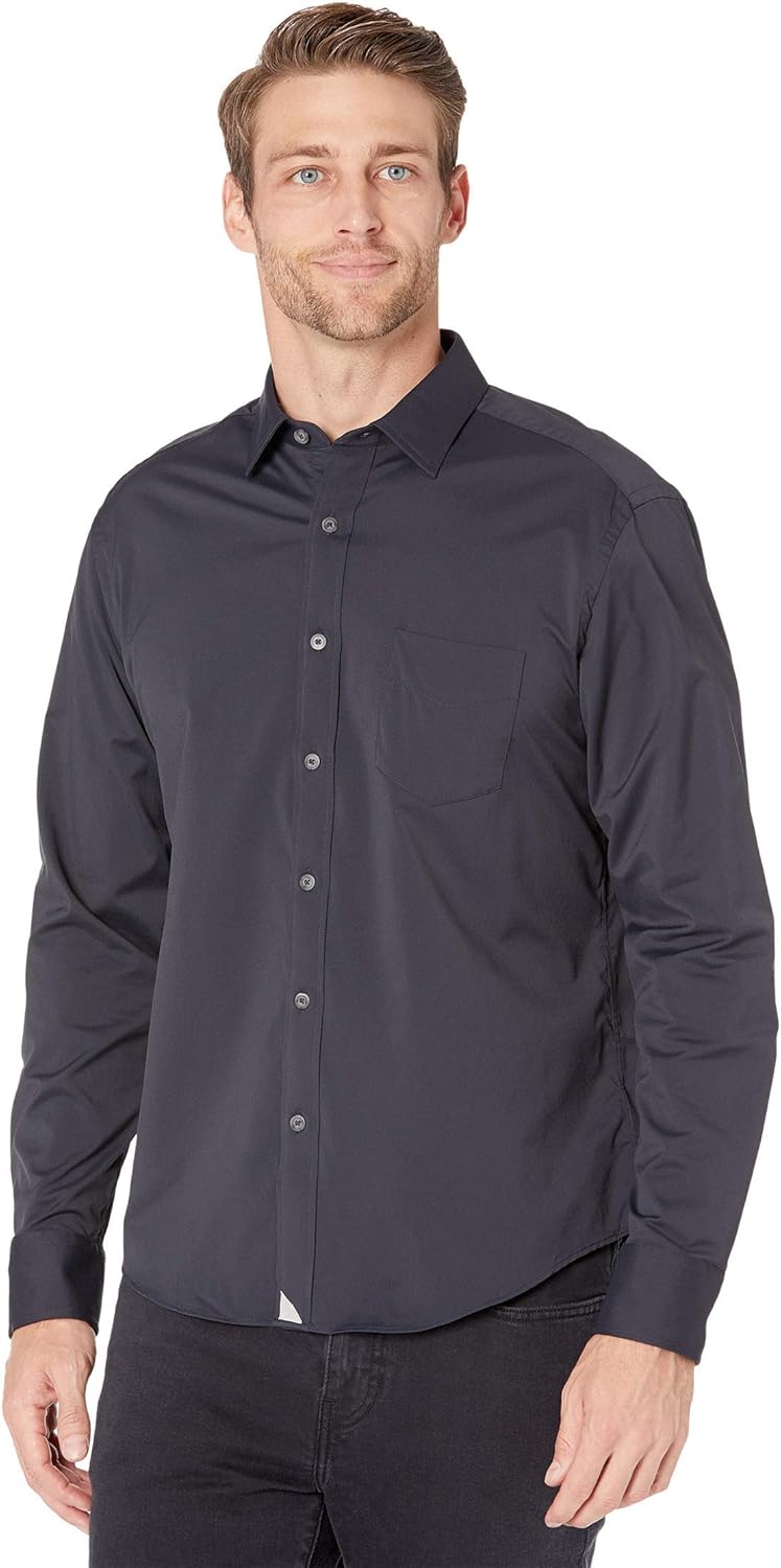 UNTUCKit Long Sleeve Performance Solid Shirt for Men