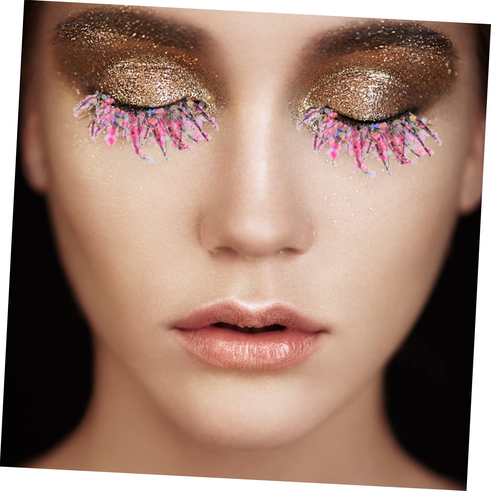Housoutil 10paare Pärchen Fluoreszierende Fake Wimpern Mit Farbige Wimpern Für Halloween Cosplay Und Besondere Anlässe Wiederverwendbar Leicht Und Flexibel