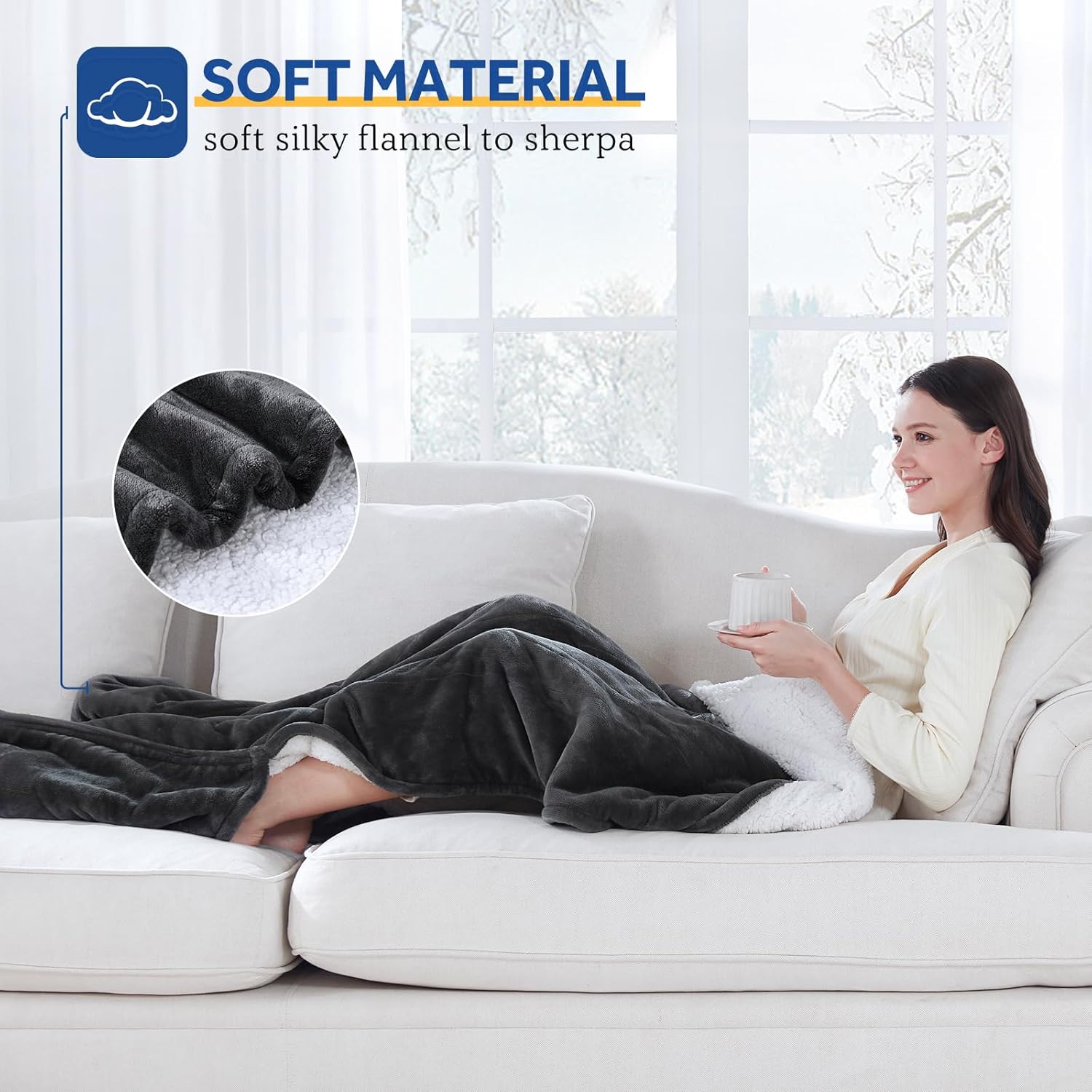 Sealy Heated throwversus Cozy Relief... 6 Levels, ⁤Foot Pocket, ⁢Auto Shut-Off Tested