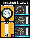 THIKPO Smoke Machine Automotive with Built-in Air Compressor, Professional Smoke Leak Detector for Car, Diagnostic Leak Tester Tools for EVAP, Vacuum, Fuel and More Leak Testing - 5
