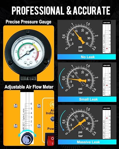 THIKPO Smoke Machine Automotive with Built-in Air Compressor, Professional Smoke Leak Detector for Car, Diagnostic Leak Tester Tools for EVAP, Vacuum, Fuel and More Leak Testing - 5