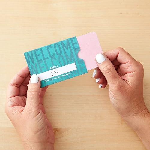 Miniatura 3 de Stockroom Plus Paquete de 500 sobres para tarjetas de hotel – Funda para llave impresa a granel para acceso a la habitación, hotel, negocios y