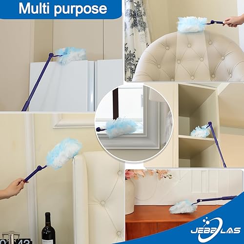 Miniatura 4 de JEBBLAS Recambio de plumero desechable, repuestos de plumero resistente, 20 unidades, recambio de plumeros multisuperficie para limpieza, repuestos