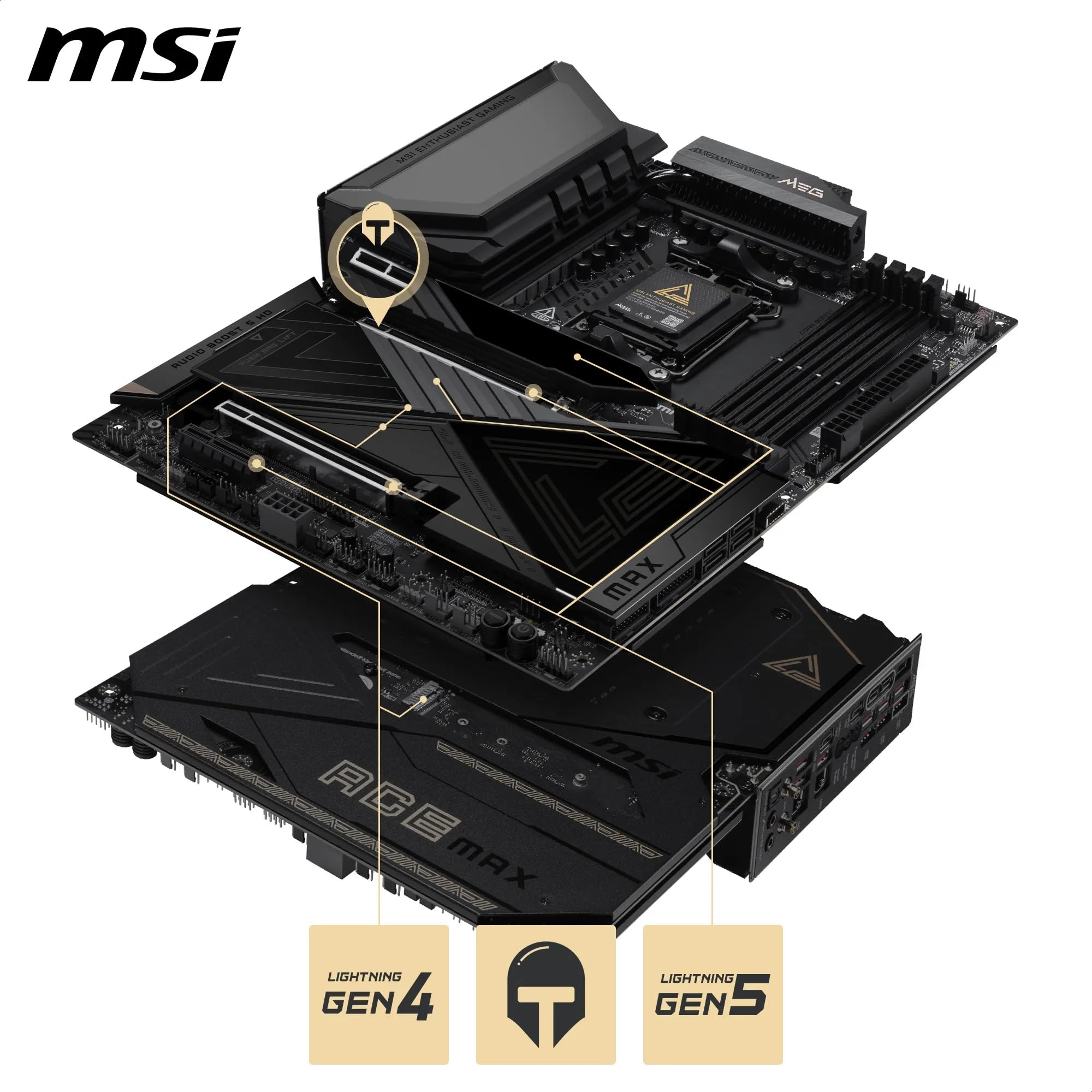 Amazon | MSI MEG X870E ACE MAXマザーボード、ATX - AMD Ryzen 9000
