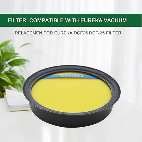 Miniatura 4 de EZ SPARES Relacemen para filtro Eureka DCF25 DCF-25, parte Eureka 67600. Compatible con SuctionSeal (Serie AS1100) Endeavor NLS (serie 5400), serie