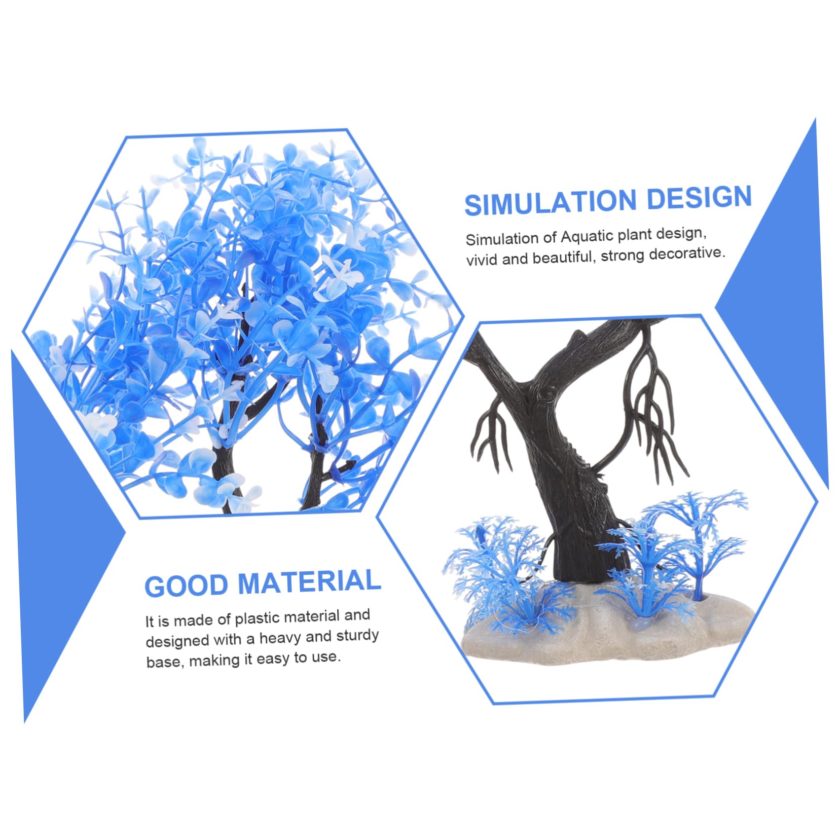 Sosoport 5 Juegos 5 Juegos De Combinación De Plantas De Agua De Simulación Pecera Pecera Planta Artificial Acuario De Agua Dulce Esponja Secadora De Estanque 7 Uds * 5