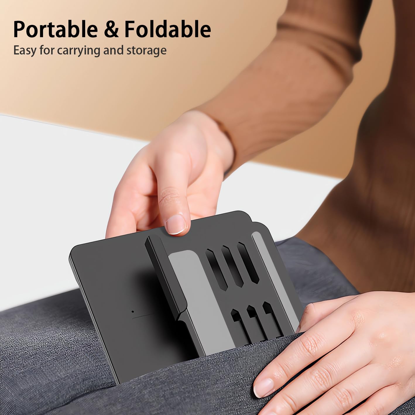 Voppton for Samsung Galaxy Z Fold 5 4 3 Stand and Keyboard Mouse, Portable Detachable Bluetooth Keyboard, Foldable Adjustable Tablet Stand Holder for Desk, with Wireless Mouse and Pen