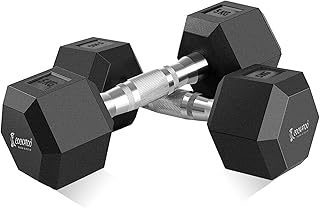 Cockatoo Rubber Coated Professional Hex Dumbbells (Pack of Two) ; Hex Dumbbells (5 Kg(Each)) Price In India
