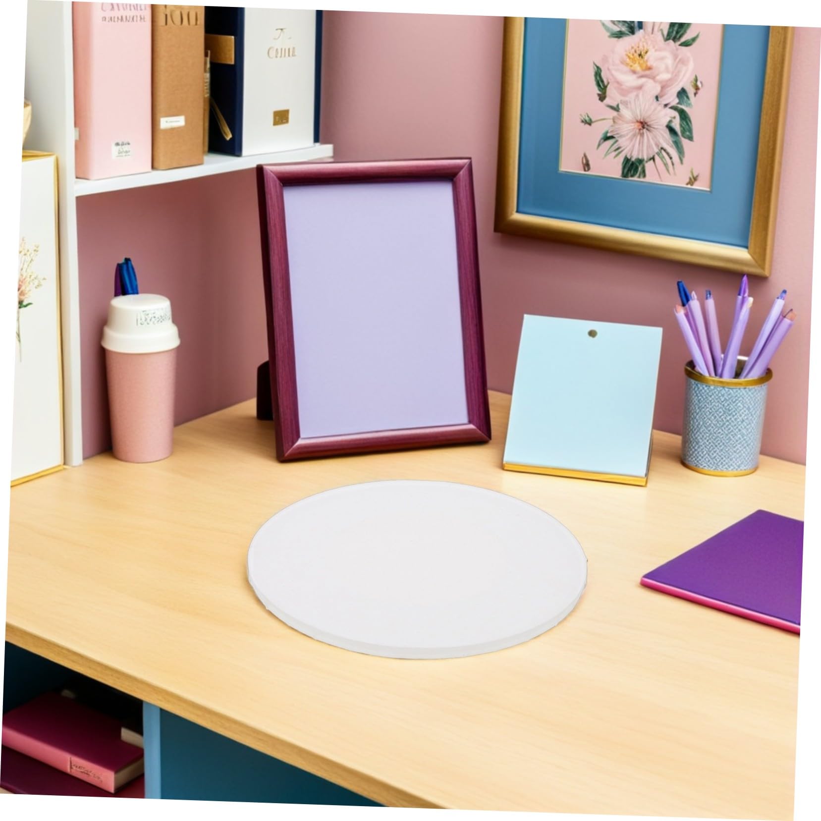 PLAFOPE 5 Piezas Lienzos Ovalados para al Óleo Tablero de Madera Estable y Lienzo de Algodón para Principiantes Suministros de Dibujo Versátiles para Clases de Arte y Proyectos Creativos