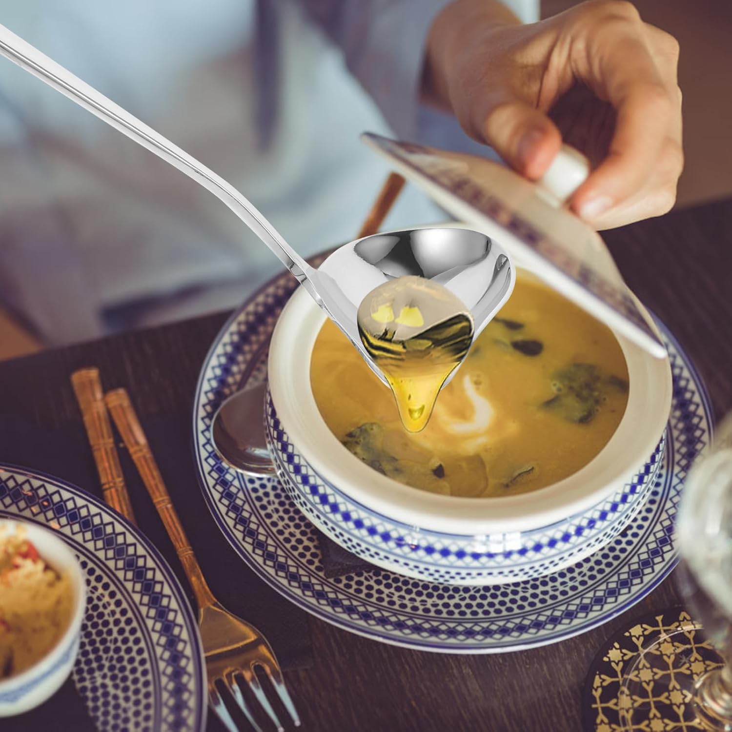 Gravy Spoon Small Stainless Ladle, Multi-purpose Wear-resistant Sauce Xmas