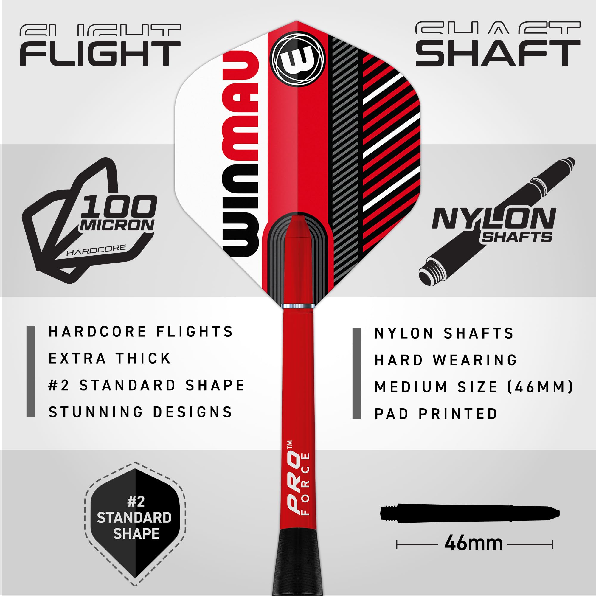 WINMAU Rookie Multi Softip (Plastic Tips) Brass Darts Set, Blue, Red and Green, Standard - Image 3