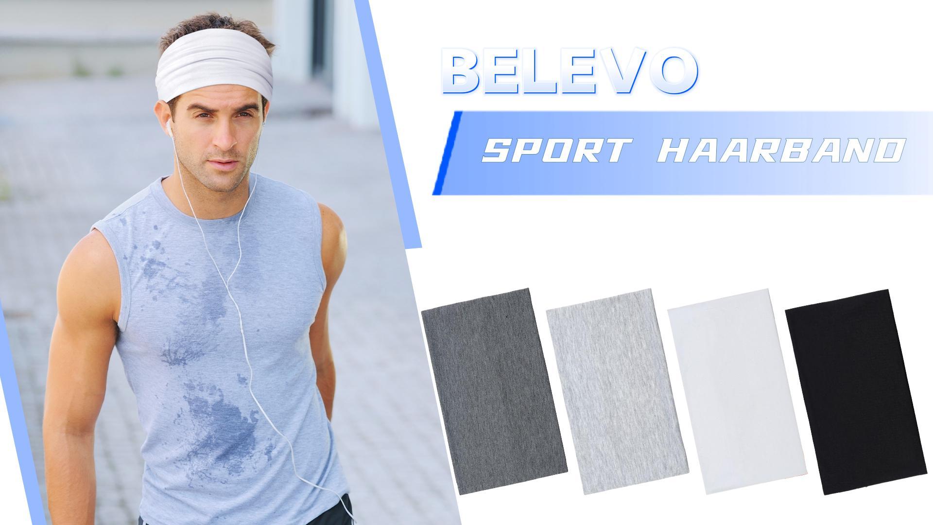 2 Stirnbänder Für Damen – Schweißabsorbierend, Elastisch, Aus Stretch-Fleece Für Sport & Alltag (schwarz + Weiß)