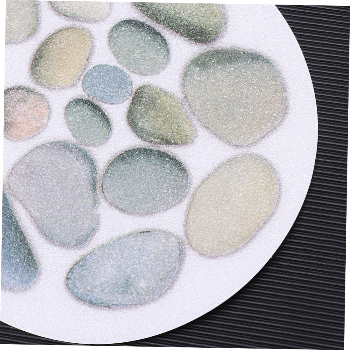 TIDTALEO 4pcs Slip Bathtub Stickers Stone Pattern Decals for Shower Safety Self Adhesive Bathroom Stickers with Scraper for Slippery Surfaces