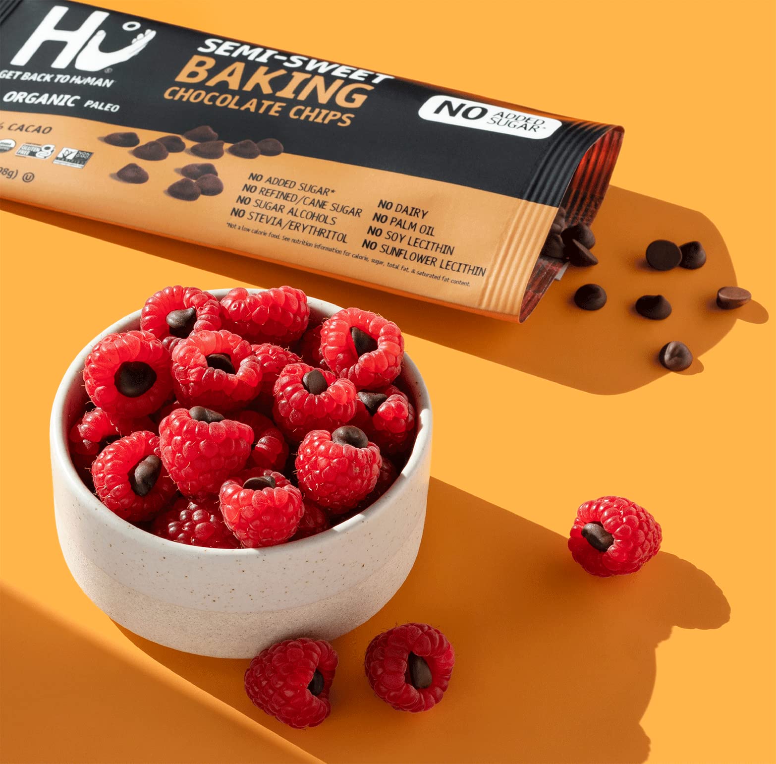 Buy Hu No Added Sugar Chocolate Chips 3 Pack Keto, Organic, Paleo