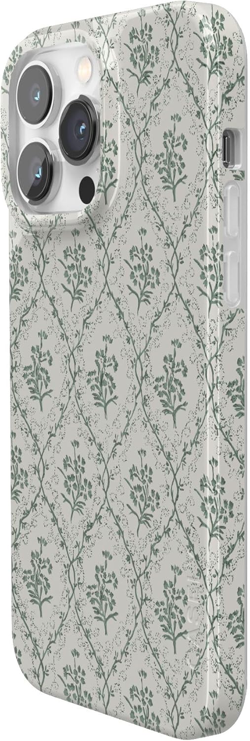 Casely iPhone 14 Pro Max Case | Sage Tapestry | Floral Vines | Compatible with MagSafe | Classic Ultra Thin Design