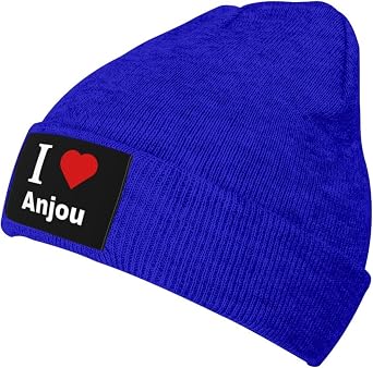 I Love Anjou Beanie Hat for Men Women Winter Knit Cuffed Beanie Unisex Skull Caps