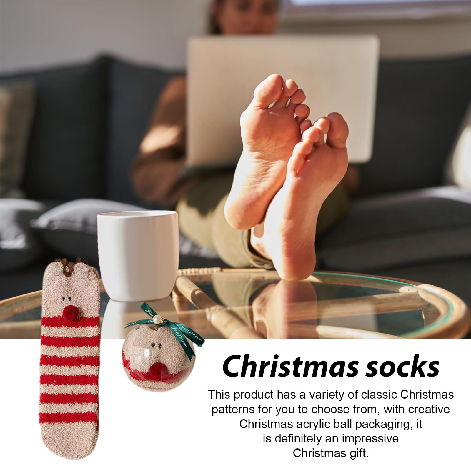 Leuke pluizige sokken,Casual kerstthema pluizige sokken | Wintersokken, thermische sokken voor slaap binnenshuis, dames meisjes kerstcadeaus Leuke pluizige sokken,Casual kerstthema pluizige sokken | Wintersokken, thermische sokken voor slaap binnenshuis, dames meisjes kerstcadeaus
