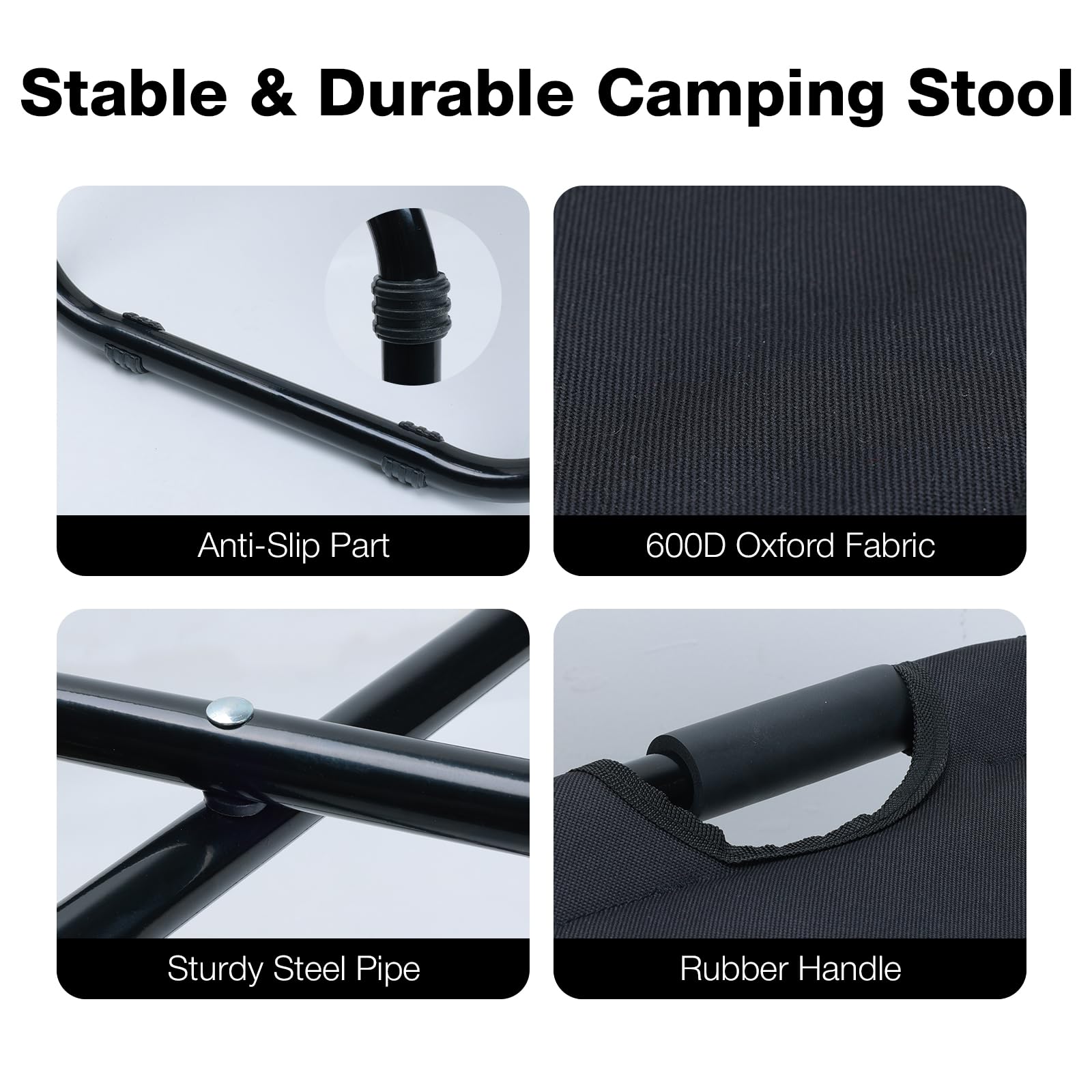 Grande sgabello da campeggio per adulti con zaino refrigerante integrato da 15 l, sgabello da caccia ultraleggero, pieghevole, portatile, sgabello da pesca con borsa da picnic, per viaggi