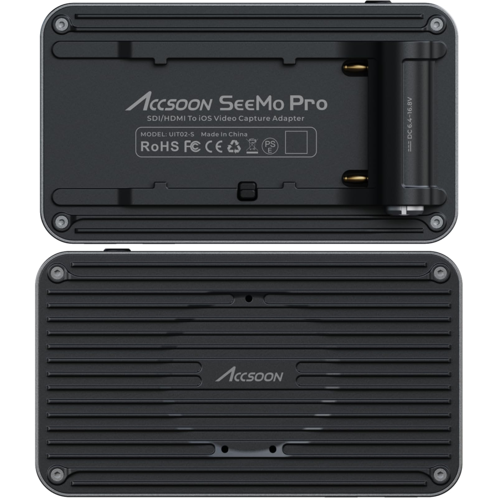 Accsoon SeeMo Pro Video Adapter SDI HDMI H.264 HD Registrazione e condivisione, trasforma i dispositivi iOS in monitor di produzione, streaming live senza limiti.