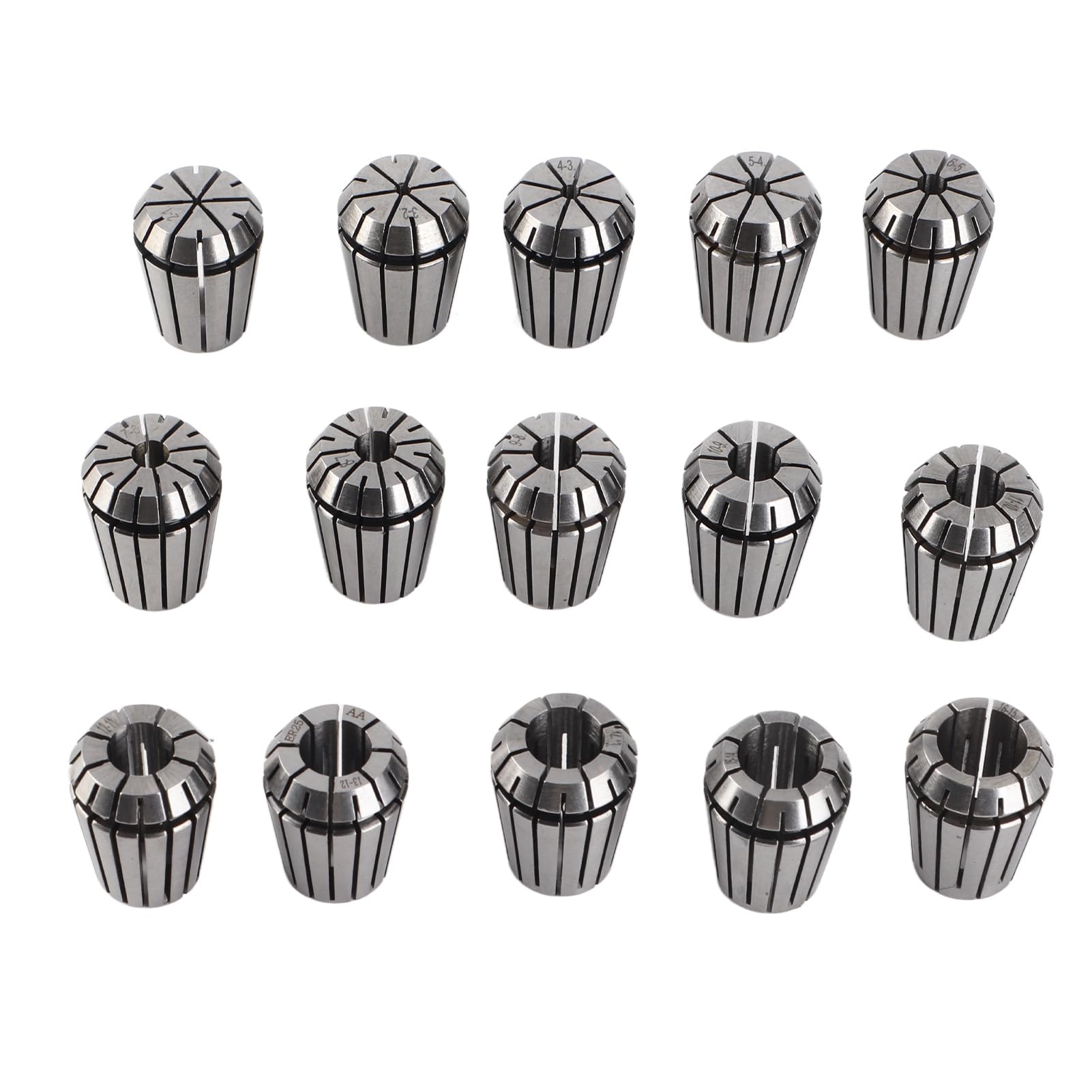 Juego de portabrocas ER25, pinzas de resorte de acero de alta velocidad con llave, 15 Uds. Para piezas de fresadora CNC, sujeción de herramientas de precisión
