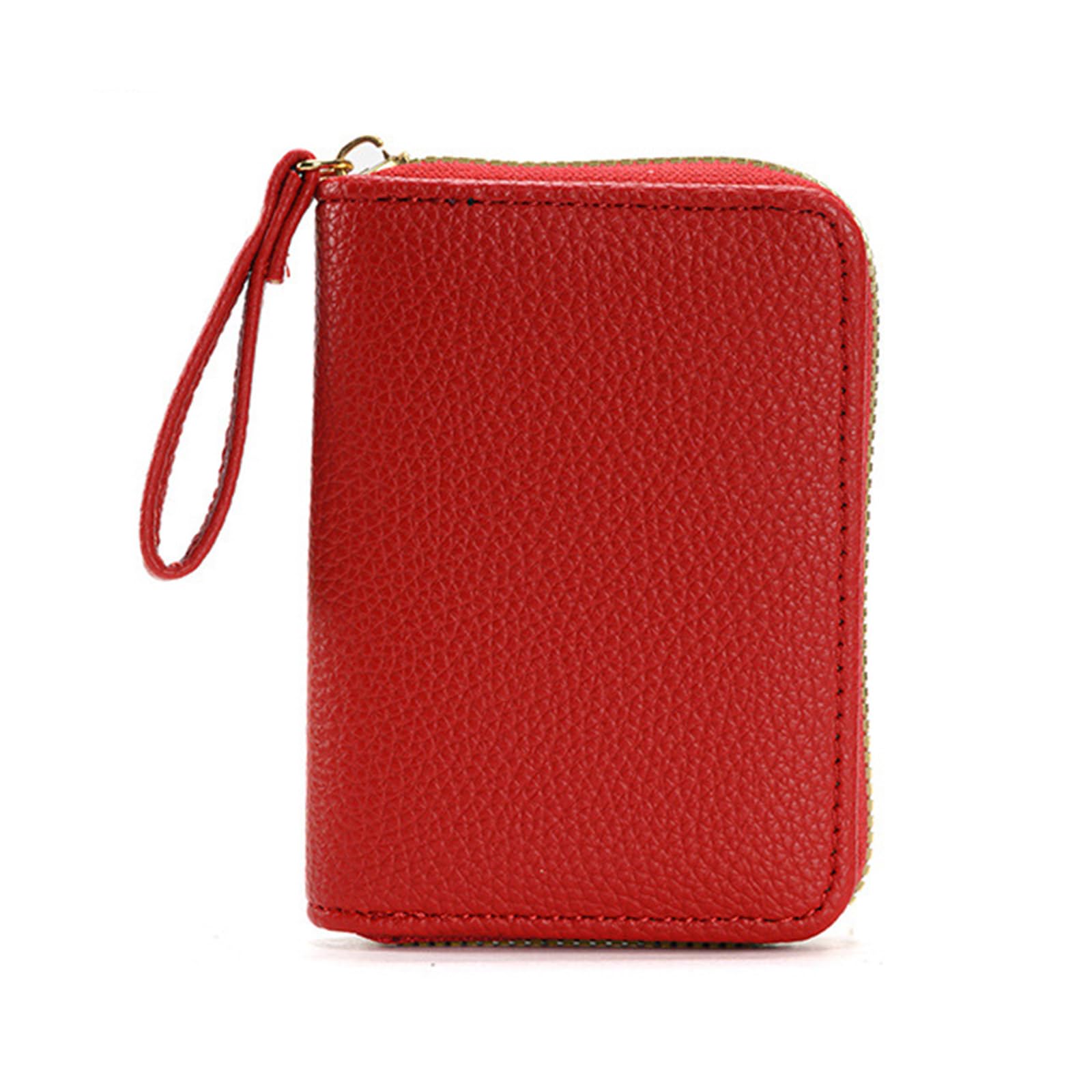 BLULILY Stylish Multicolor Card Holder Wallet Compact Coin Purse with & Strap Card Bag for Men & Women