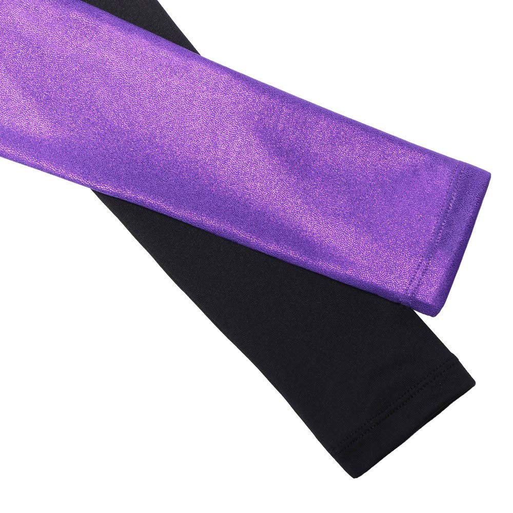 XFGIRLS Justaucorps pour filles sans manches scintillant - Justaucorps de gymnastique pour filles - Justaucorps de gymnastique pour filles - 5 à 14 ans