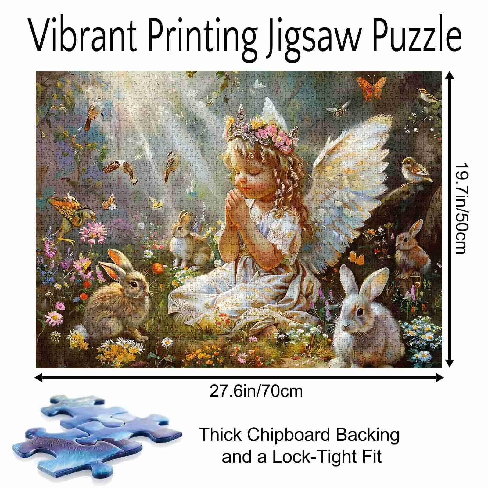 Cute Angel with Wings Jigsaw Puzzles for Adults 1000 Pieces