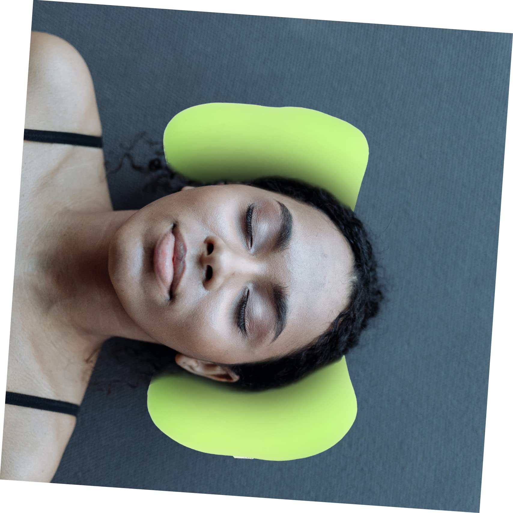 Sosoport Almohada de Camping Portátil en Forma de Hueso, 1 Pieza, Verde