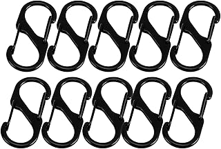 カラビナ 小型 s字 10点セット カラビナ キーホルダー 軽量 おしゃれ 可愛い 防水 錆びにくい 硬度が高い 耐荷重性が高く 持ち運びが便利 多多機能 登山/キャンプ/ハイキング/チェーン調整に適しています