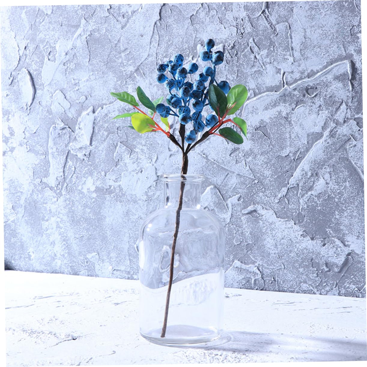 DECHOUS 20piezas Artificiales De Acebo para Decoración Navideña Ramas De Falsa para Adornos De Árbol De Navidad y Manualidades
