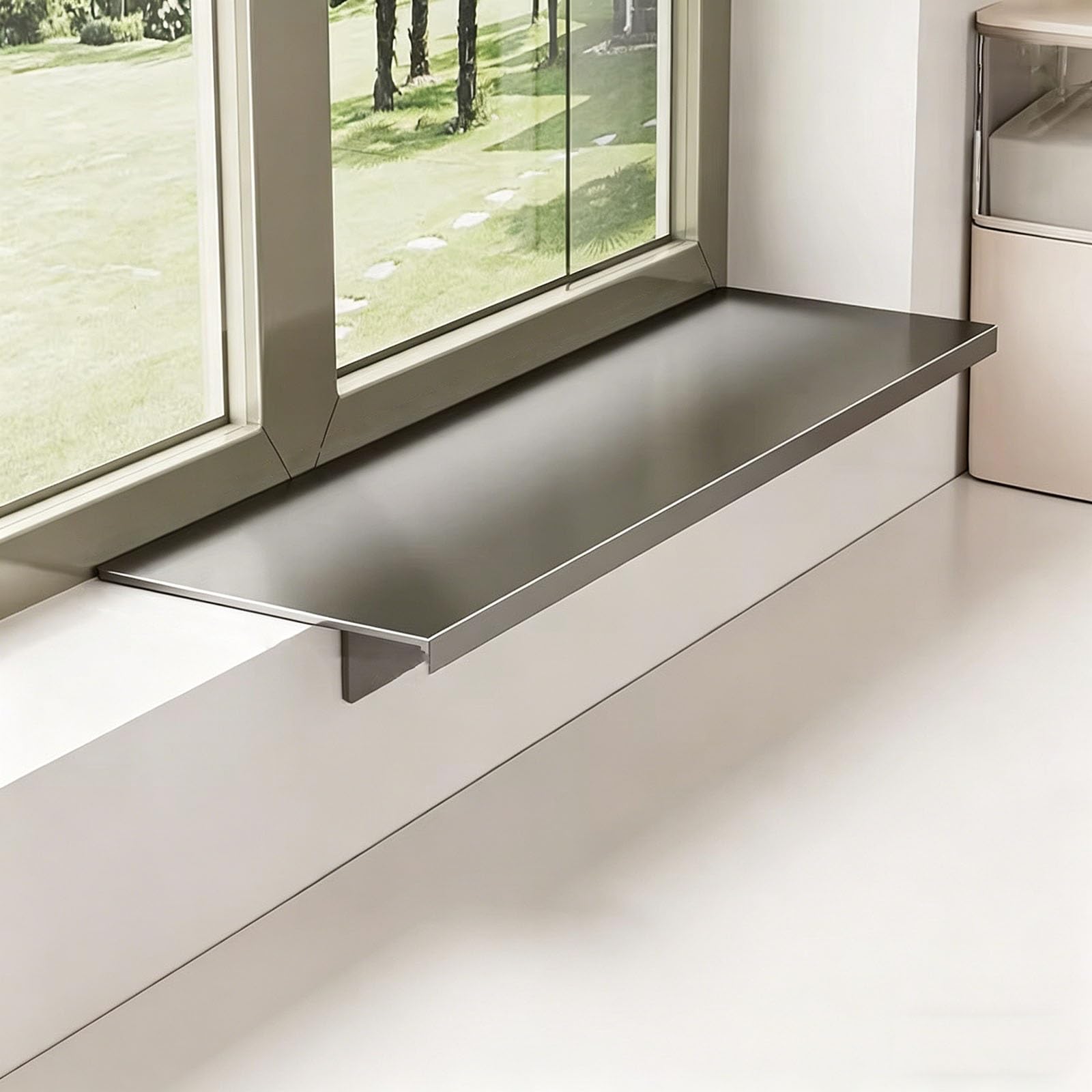 Tablero extensor para alféizar de cocina de 50 cm: amplía tu zona de platos y plantas aromáticas