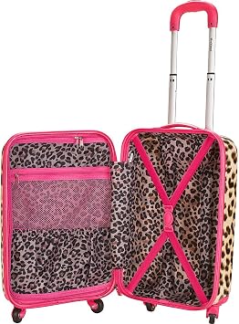 Rockland Safari Hardside Spinner Wheel Luggage, CAMO, Carry-On 20