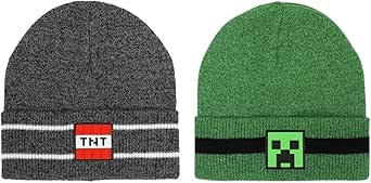 Bonnet Minecraft Bonnet Et Gants Minecraft Creeper - Set Hiver