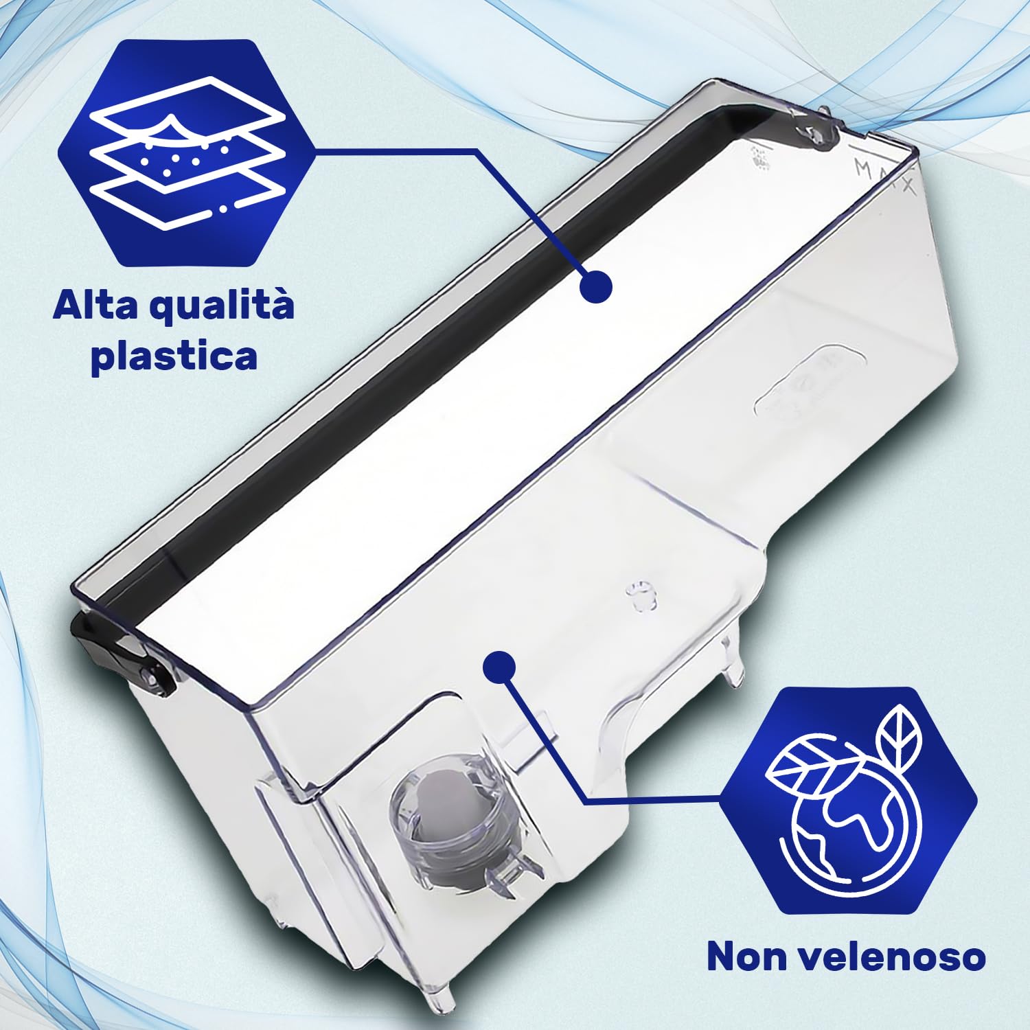 Serbatoio Acqua per Macchina Caffe – 996530073476 per Saeco Incanto Barista Minuto V1 - Garanzia di 10 Anni - MONTERAL