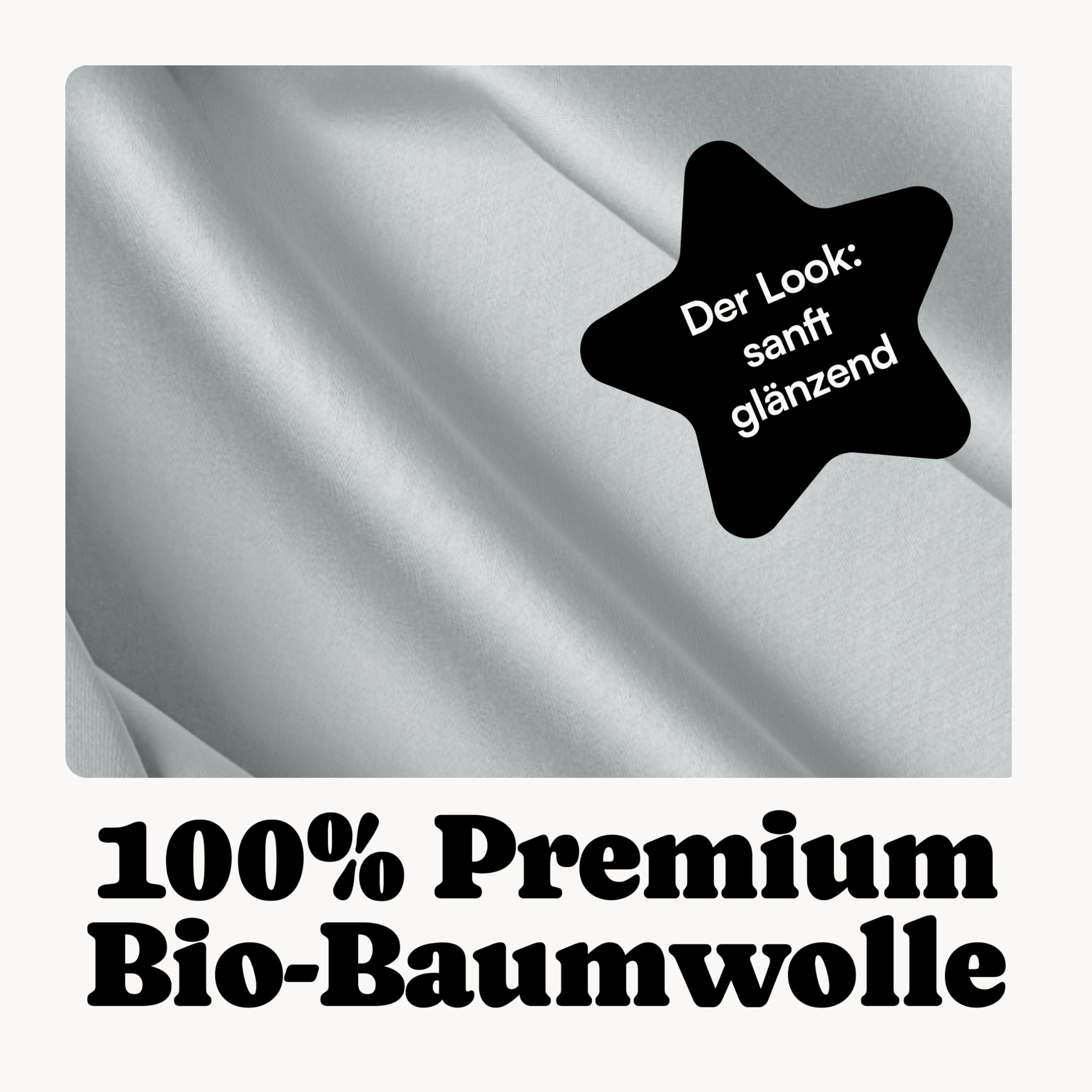 Drap-housse en satin de coton - 160 x 200 cm - Gris et bleu - 100 % coton bio - 160 x 200 cm - Drap-housse doux en satin de coton Mako 160 x 200 cm - Drap de lit 160 x 200 cm pour matelas